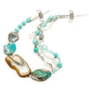 Thalassa - Caribbean Blue Agate Necklace S View
