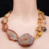 Fortuna - Brown Agate Necklace