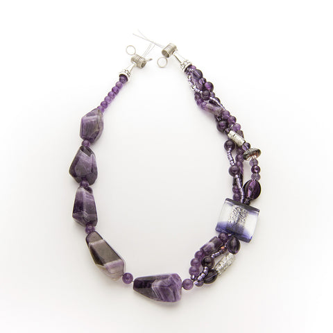 Athena - Amethyst Nugget Necklace