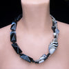 Selene - Black and Silver Necklace