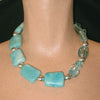 Mama Qucha - Amazonite and Art Glass Necklace