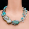 Thalassa - Caribbean Blue Agate Necklace