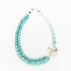 Arete - Amazonite and Blue Crystal Necklace